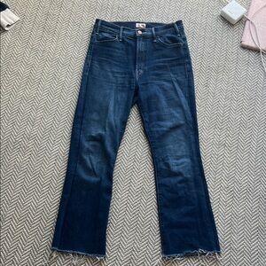 MOTHER Women's Dark Blue Flare Jeans